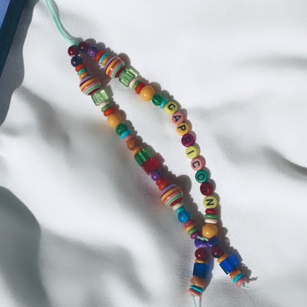 BEADED CAPRICORN CELLPHONE CHARM ACCESSORY